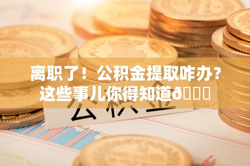 永新离职了！公积金提取咋办？这些事儿你得知道😎